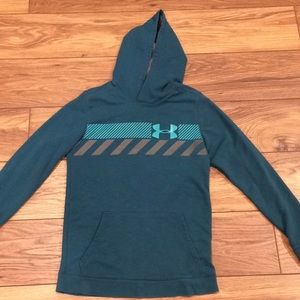 Under Armour teal Hoodie, Youth XL